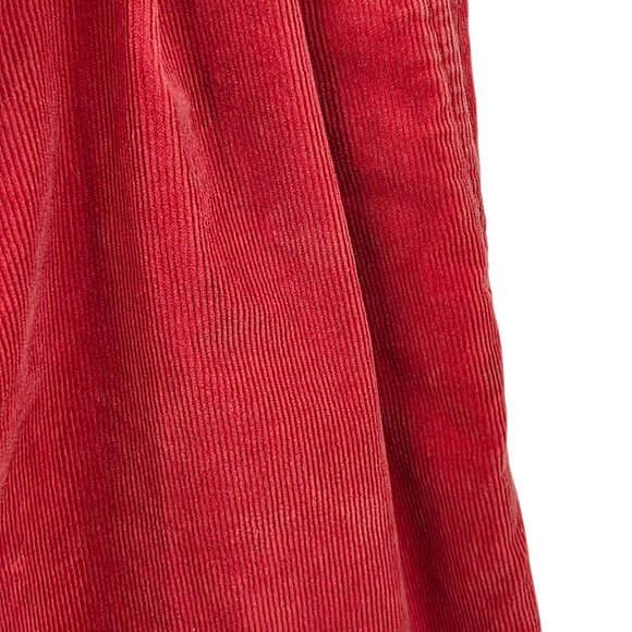 Marni x Uniqlo Pleated Front Corduroy Pants, High Rise, Orange, Size Small - Picture 9 of 12